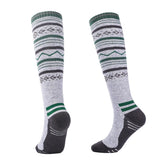 Knee High Merino Wool Ski Socks | Tribal Stripe Pattern
